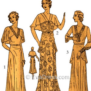 1930 Tea Dress EvaDress Pattern!