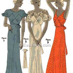 1933 Nightgown Pattern by EvaDress