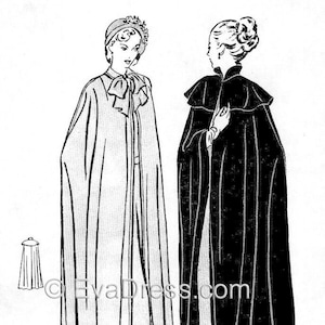 1940's Capes Multi-Size Pattern by EvaDress!