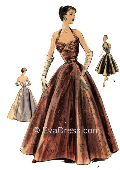 Buy Vintage Sewing Pattern Template & Scale Rulers 1950s Evening Ball Gown  in Any Size PLUS Size Included 5677 INSTANT DOWNLOAD Online in India - Etsy