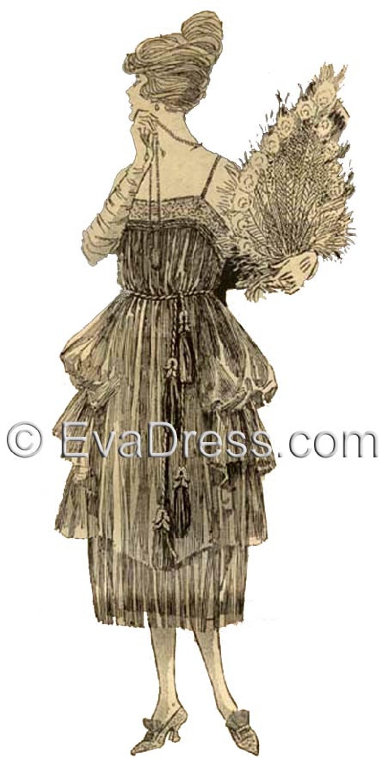 1920 Evening Frock Pattern by EvaDress image 1