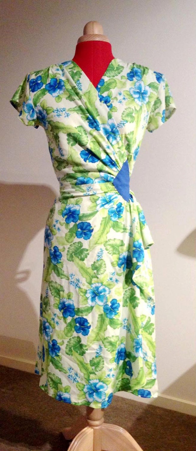 1943 Wrap Dress Multi-size DIGITAL Pattern by Evadress | Etsy