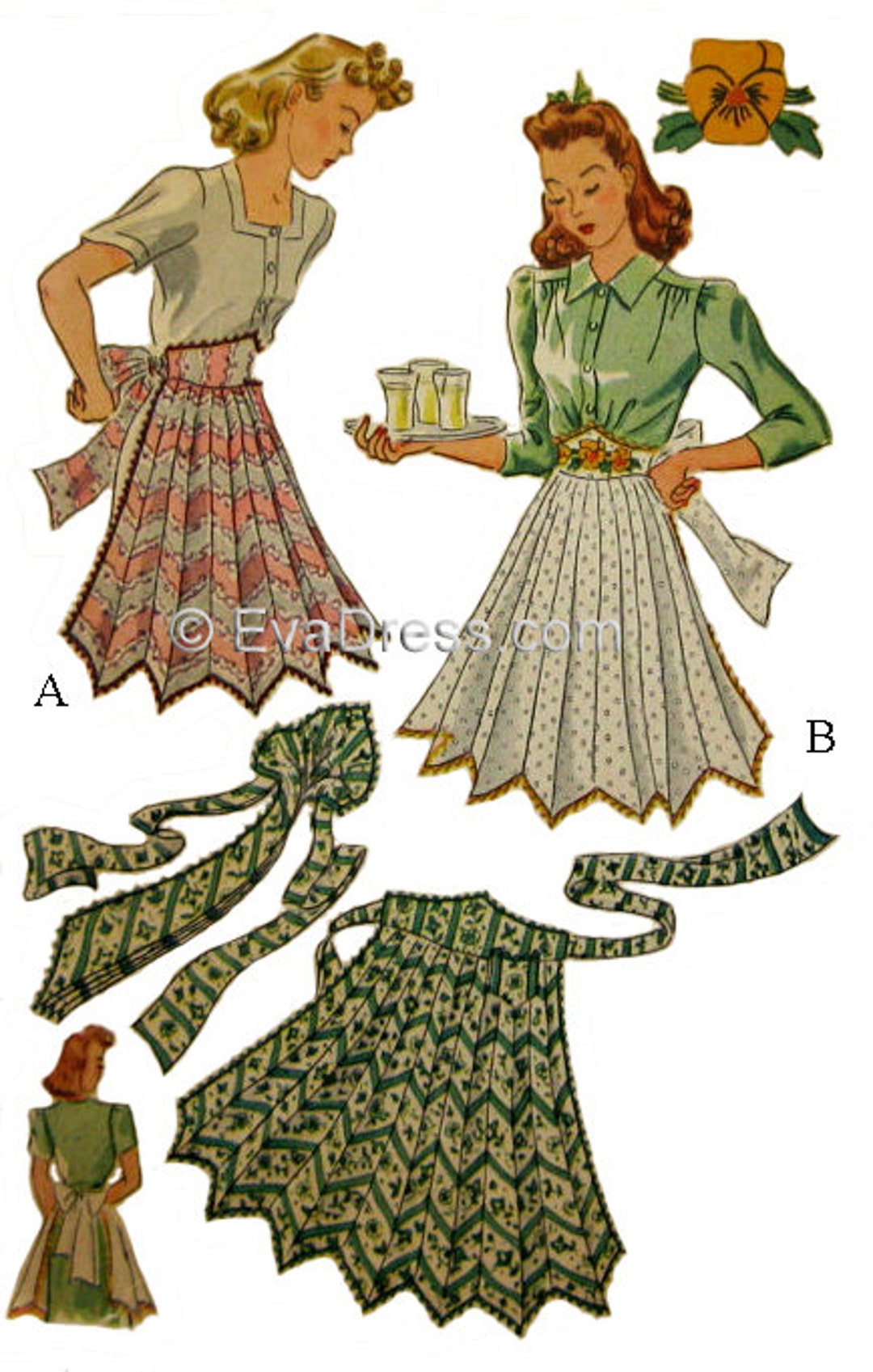 necktie apron pattern