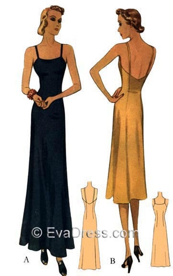 1938 Slips Pattern by EvaDress | Etsy