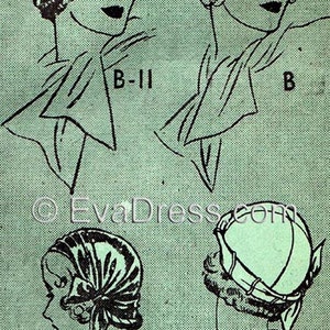 1933 Set of Two Hats and Two Cloches PATTERN by EvaDress!