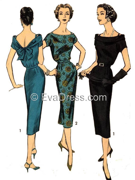 1958 Fashion for Women Cocktail Dresses