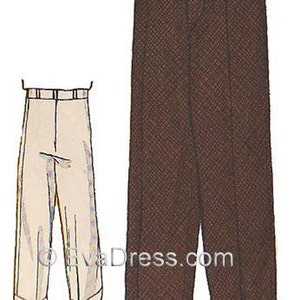1934 Men&#39;s Wide Leg Trousers Pattern by EvaDress