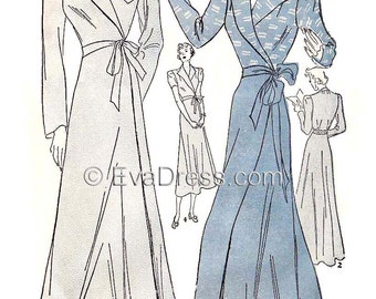 1939 Housecoat Pattern EvaDress
