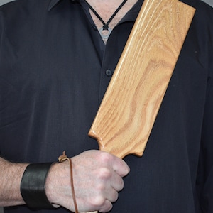 Wood Spanking paddle Impact Play Sex Toy discipline punishment sadism handmade RED OAK 18x3.875x3/4” handmade bedroom marriage toys