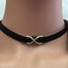 Day Collar Discreet public BDSM Submissive DDlg Daddy Dom choker Celtic Infinity knot pendants velvet satin 10 pendant choices everyday
