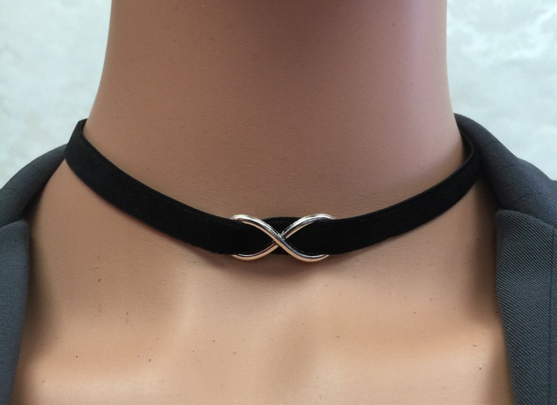 Day Collar Discreet public BDSM Submissive DDlg Daddy Dom choker Celtic Infinity knot pendants velvet satin 10 pendant choices everyday 