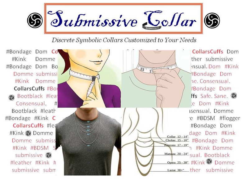 Public Discreet submissive day collar for male men womens 8 - изображение.