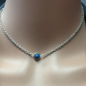 Original dainty womens necklace Sterling Silver eternity circle 6mm Swarovski pearl unisex nonbinary understated minimalist wedding
