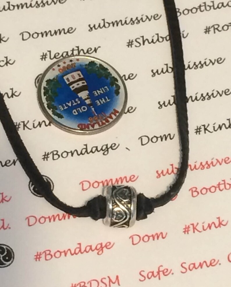 Submissive Collar original day choker 925 Stamped solid Sterling Silver Helzberg Expressions heart Charm and Deerskin Leather 11 colors