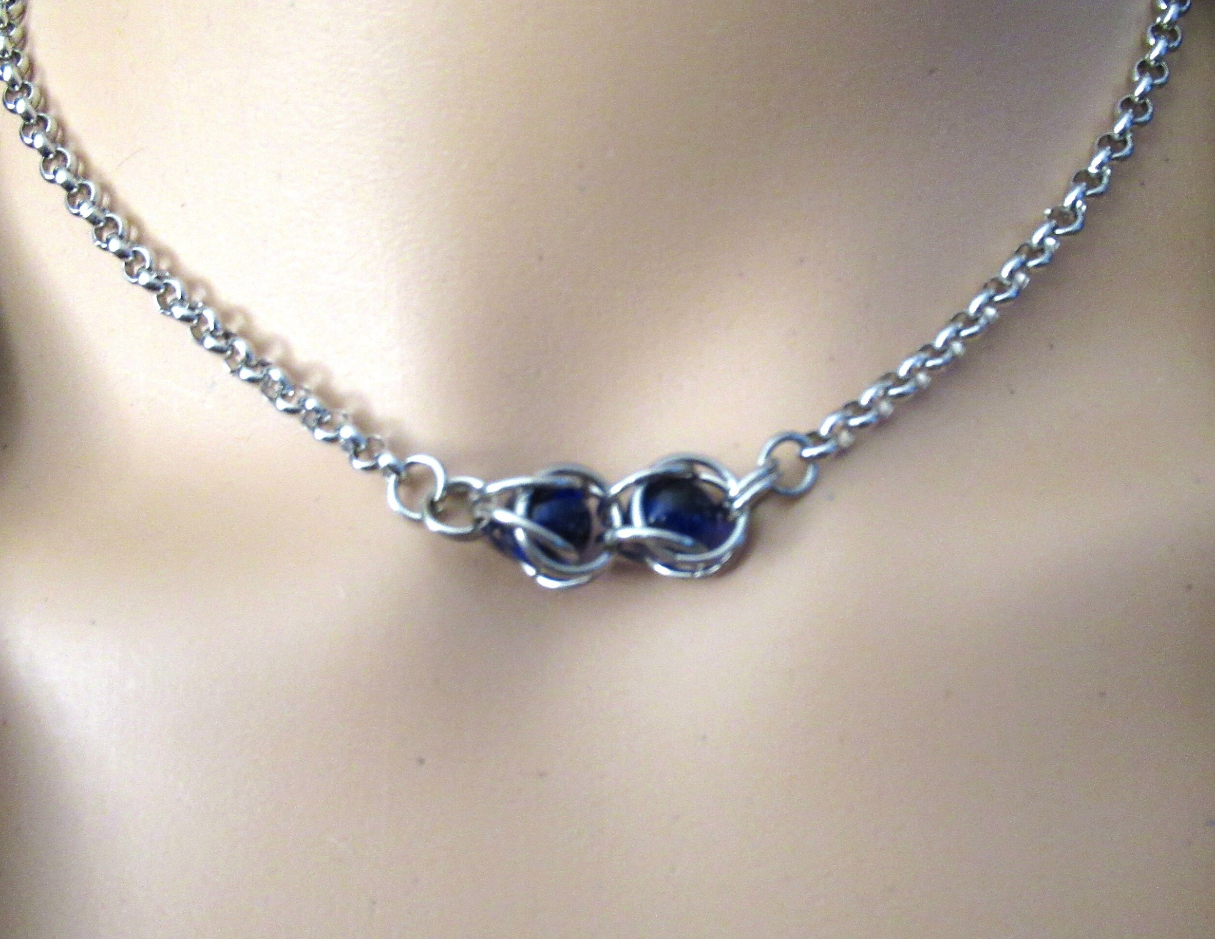 Sterling Silver Micro Caged Crystal Kit - Makes 8 inches of Chain