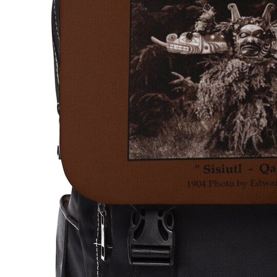 Disover Sisiutl  -  Qagyuhl  -  1915 Photo by Edward S. Curtis  - Unisex Casual Shoulder Backpack