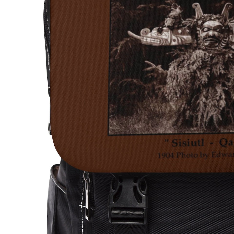 Discover Sisiutl  -  Qagyuhl  -  1915 Photo by Edward S. Curtis  - Unisex Casual Shoulder Backpack