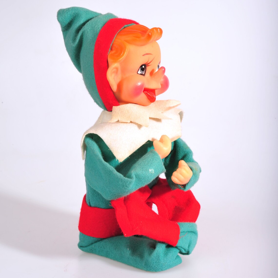 Vintage 1960s Santa Creation Musical Pixie Elf on a | Etsy