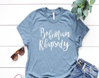 Bohemian Rhapsody Shirt Etsy - bohemian rhapsody shirt queen shirts music inspired shirts band shirt freddie mercury shirt homosexual shirt concert tshirt