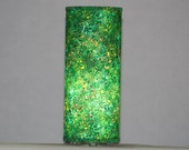 Lamp in emerald garden marbled fabric - swag or table lamp