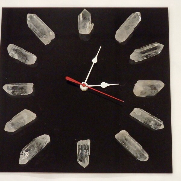 Quartz Crystal Clock Etsy