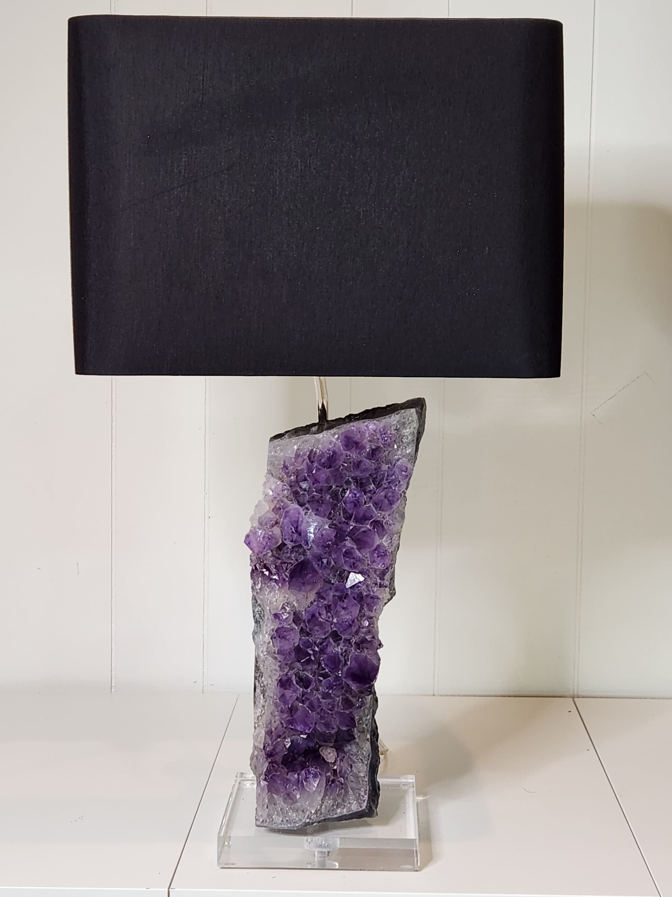 Rock crystal table deals lamp