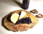 Petrified Wood Serving Platter 15&quot; x 11&quot;  (PW95) -  Cheese Board, Charcuterie Board, Cutting Board, Indonesian Petrified Wood