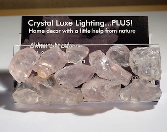 Rose Quartz  (Love Stone) Business Card Holder - Gemstones//Crystals//Minerals//Geodes