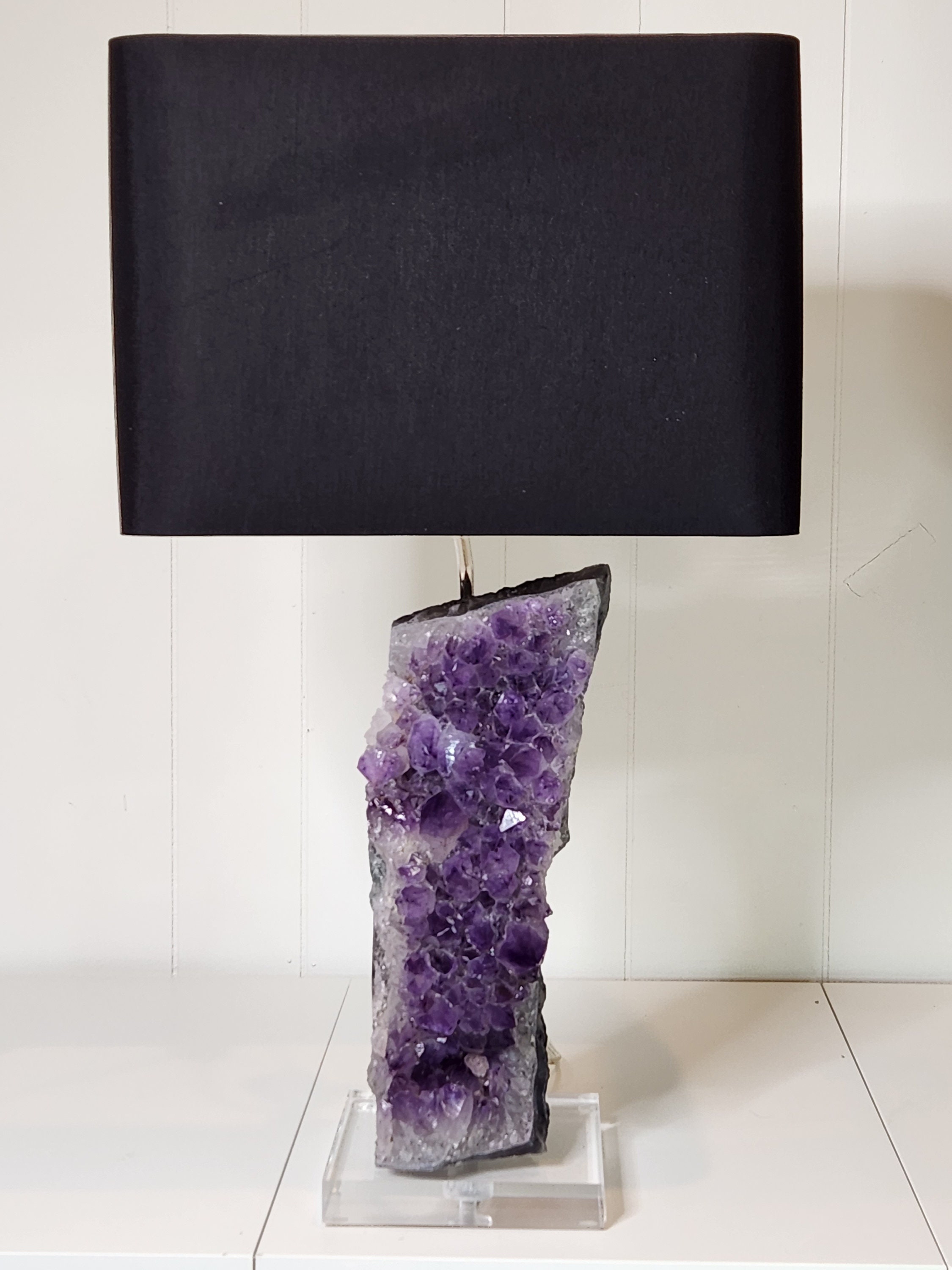 Amethyst rock lamp best sale