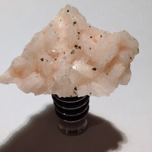 Pink Dolomite Gemstone Wine Stopper  (code 257)--   Geodes//Crystals//Minerals