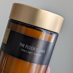 The Floor is Lava Candle: Grapefruit Agave Soy Beeswax Blend