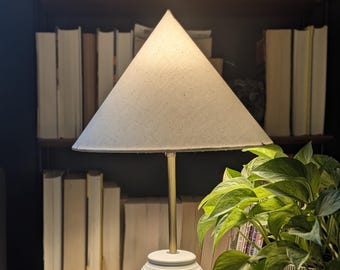 Contemporary Cone Lamp Shade: Handmade Cotton Conical Lampshade