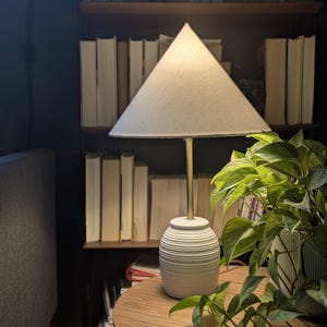 Conical Lamp Shade | Cone Lamp Shade | Coolie Shade | 1930s Lamp Shade | Small Lamp Shade | Designer Lamp Shade | Tapered Lamp Shade