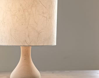 Mulberry Paper Lamp Shade: Mid-Century Modern Drum Shade with Euro Fitter, Uno Fitter, or Custom Hardware