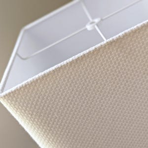 Custom Square Lamp Shade with Spider Washer 10 in. L x 10in. W x 10 in. H | Cube Lamp Shade | Linen Fabric Lamp Shade Square
