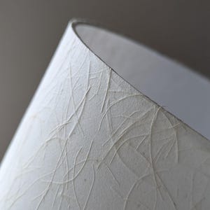 Mulberry Paper Lamp Shade with Euro Fitter | Custom Lamp Shade | Midcentury Modern Lamp Shade in Custom Size