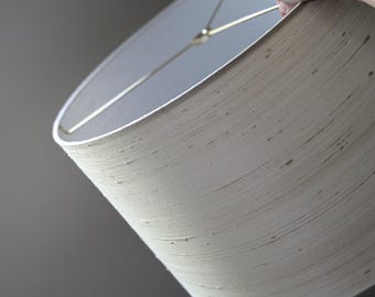 Quick Ship - 15 in. D x 10 in. H Cream Lamp Shade with Brass Spider Washer Hardware