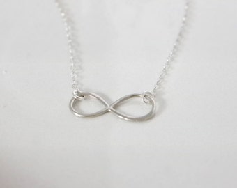 Infinity Sign - Sterling Silver - Delicate Minimalist Necklace