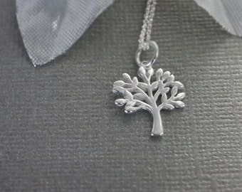 Tree of Life- Sterling Silver- Tree of Life Charm- Tree Necklace- Family Tree