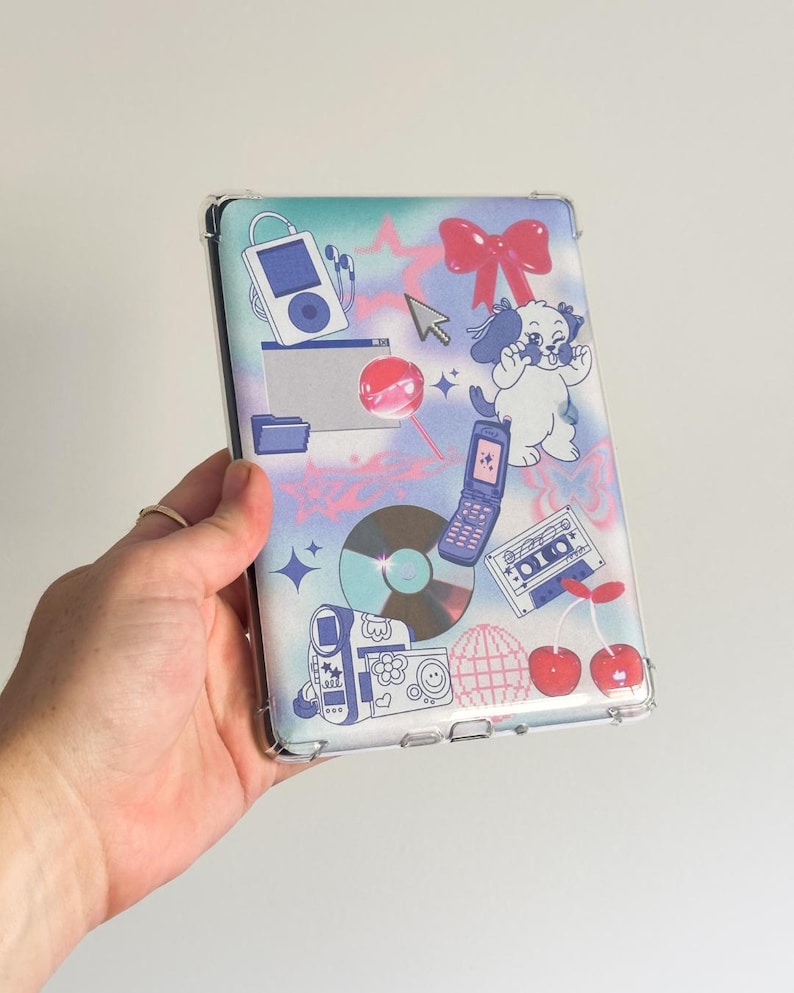 Y2K Aesthetic Printable Kindle Insert for Clear Case - Basic ...