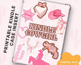 Cottagecore Aesthetic Printable Kindle Insert for Clear Case - Basic ...