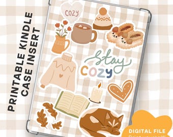 Cottagecore Aesthetic Printable Kindle Insert for Clear Case - Basic ...