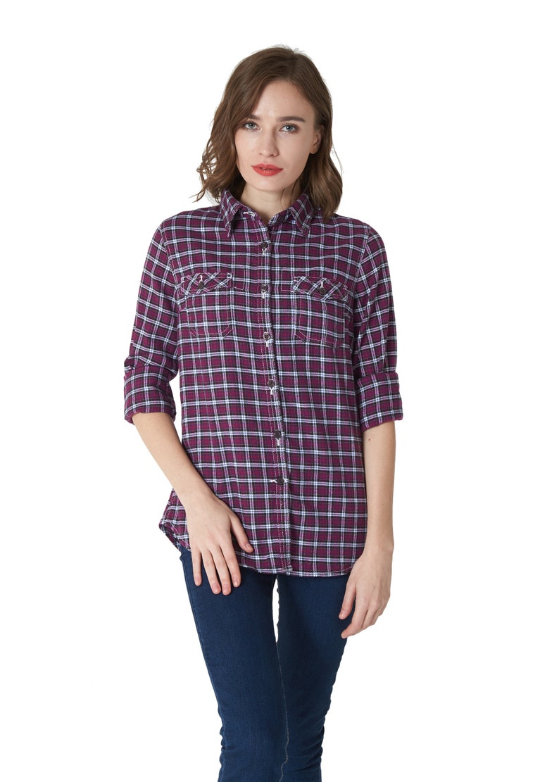 Women's Hand Loom Flannel Shirt 100% Cotton Pre-washed - Etsy
