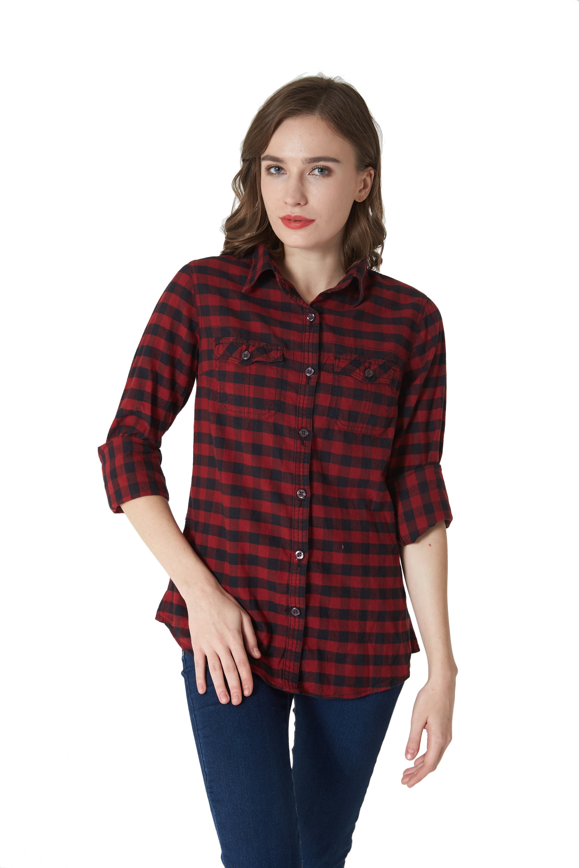 Women's Hand Loom Flannel Shirt 100 Cotton Prewashed Etsy
