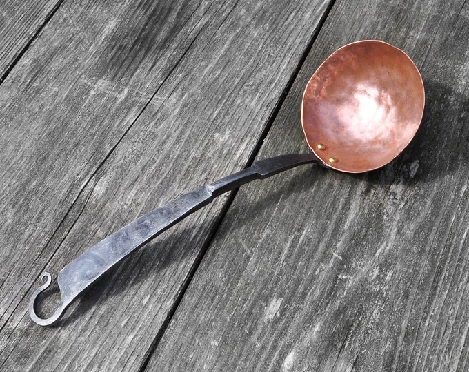 Hammered Copper Ladle Copper Kitchen Utensils Hand Etsy