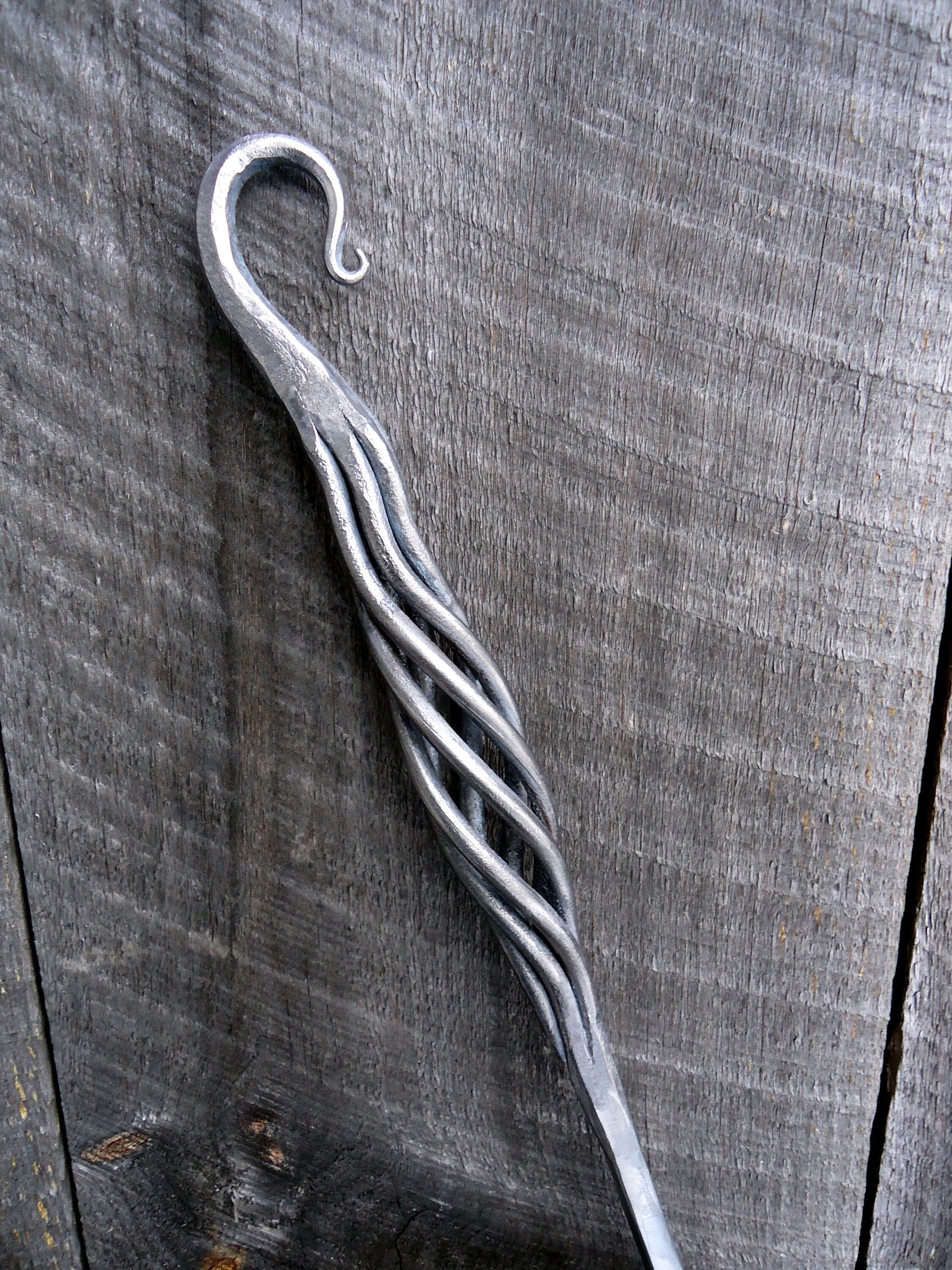 Forged Fire Shovel Hammered Ironwork Blacksmith Wrought Etsy