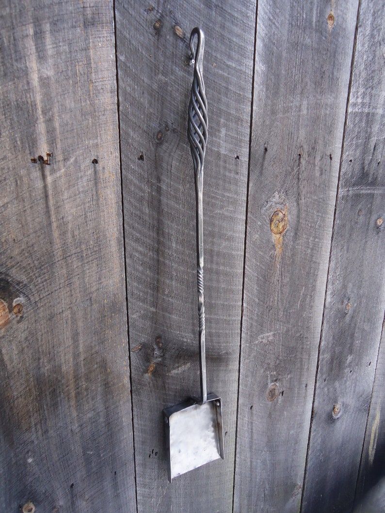 Fire Shovel Hammered Ironwork Blacksmith Wrought Etsy