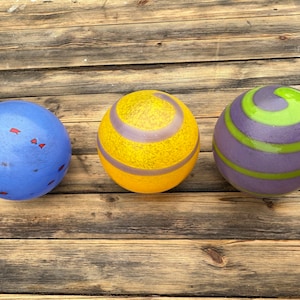 Oversized Glass Globe Balls Ornaments Set of 3