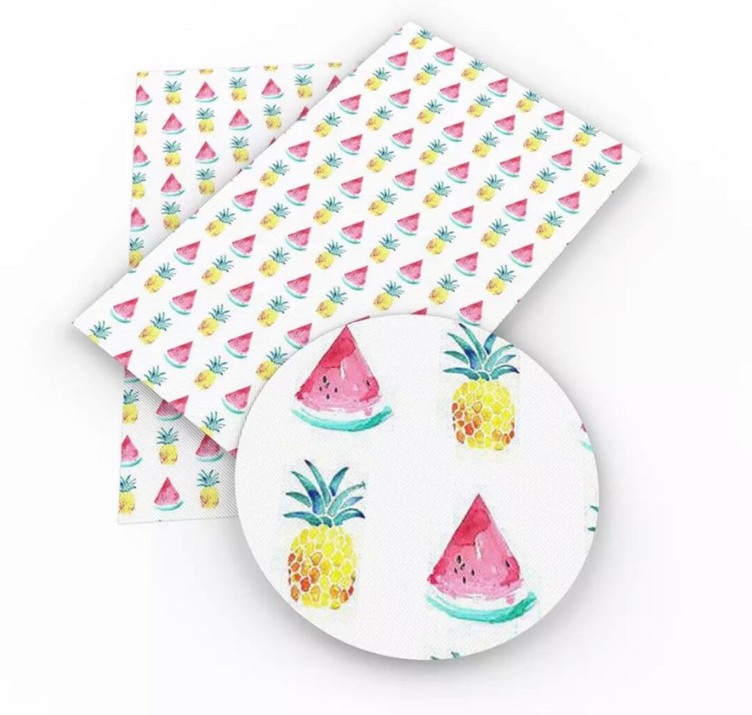 Fruit Leather Sheet, Watermelon Leather, Fruit Faux Leather, Faux