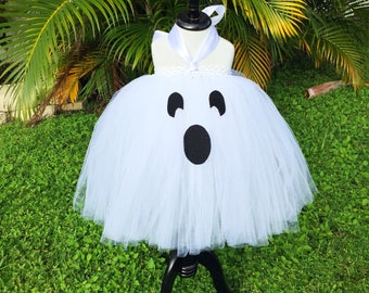 Ghost costume, ghost dress, ghost tutu dress, Halloween dress, Halloween tutu, gift for girls, baby ghost dress